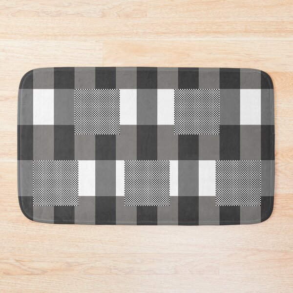 Item preview, Black and White Plaid  (look closely) Buffalo Check designed and sold by CONTRAPINK.