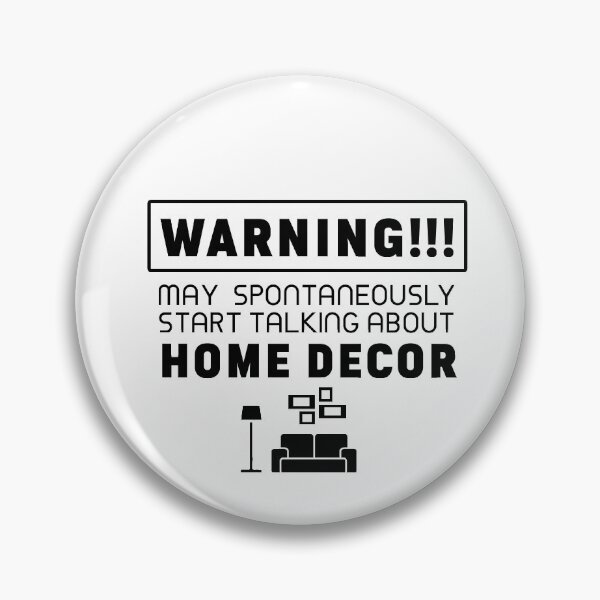 Item preview,  Warning may spontaneously start talking about home decor white designed and sold by PurrfectCorner.