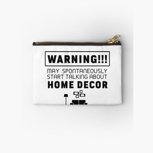 Item preview, Warning may spontaneously start talking about home decor white designed and sold by PurrfectCorner.