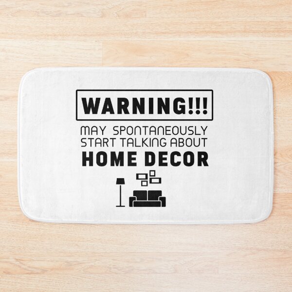 Item preview,  Warning may spontaneously start talking about home decor white designed and sold by PurrfectCorner.