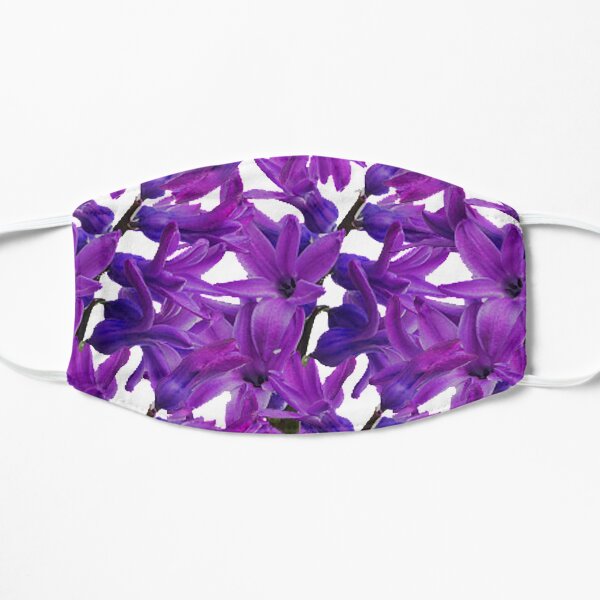 Purple Hyacinth Flowers,Purple Flower Flat Mask