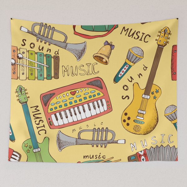 Item preview, Musical Instrument Pattern designed and sold by Zetsmo.