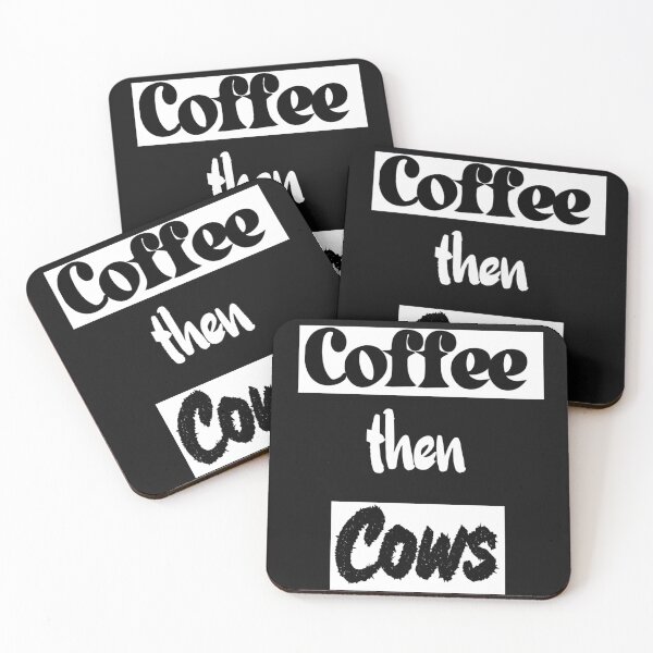 Item preview, Coffee then cows  designed and sold by MeowTouch Art.