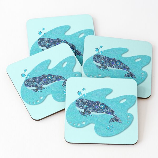 Item preview, MANDALA-DOTTED ART WHALE 362. designed and sold by sana90.
