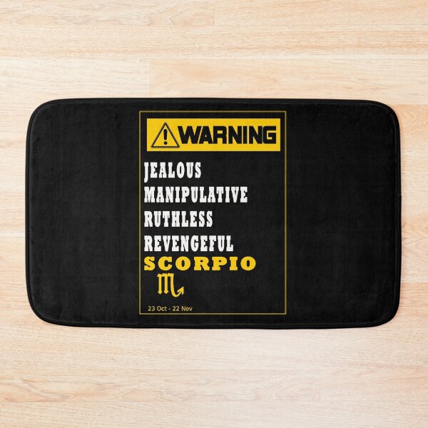Item preview, WARNING ZODIAC SIGN SCORPIO designed and sold by GraphicMedia.