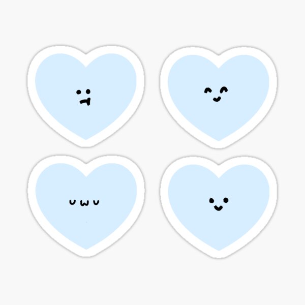 Minimalistic Mini Heart Stickers (3 Colors Available)