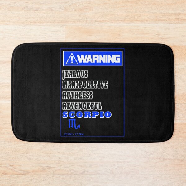 Item preview, WARNING ZODIAC SIGN SCORPIO designed and sold by GraphicMedia.
