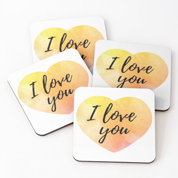 Item preview, i love you yellow heart designed and sold by atevern.