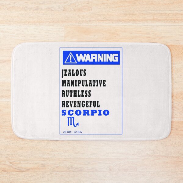 Item preview, WARNING ZODIAC SIGN SCORPIO designed and sold by GraphicMedia.