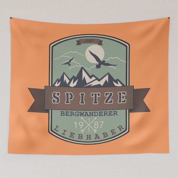 Item preview, Tip | Mountain hiker lover | German hiking | Black hiking t-shirt designed and sold by Ainbowz-Artwork.