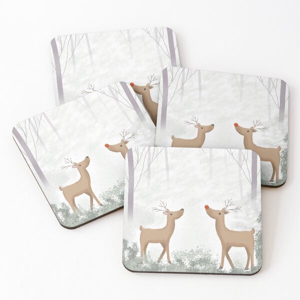 Item preview, The reindeer meeting place designed and sold by Diane Hunter Art.