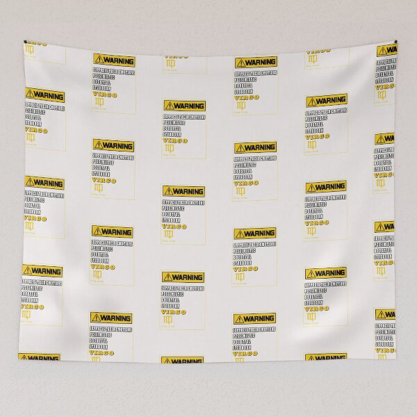 Item preview, WARNING ZODIAC SIGN VIRGO designed and sold by GraphicMedia.