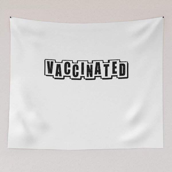 Item preview, Vaccinated - White designed and sold by BusyMonkeys.