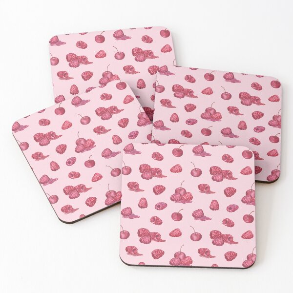 Item preview, Raspberry and Cherry on pink designed and sold by Flowersforbear.