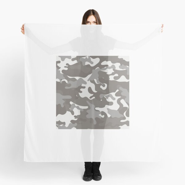 Weiß und Grau Camouflage Tuch