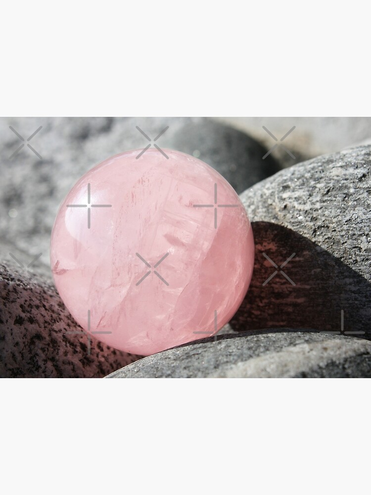 Pink Rose Quartz Sphere in Sun by Artcestral