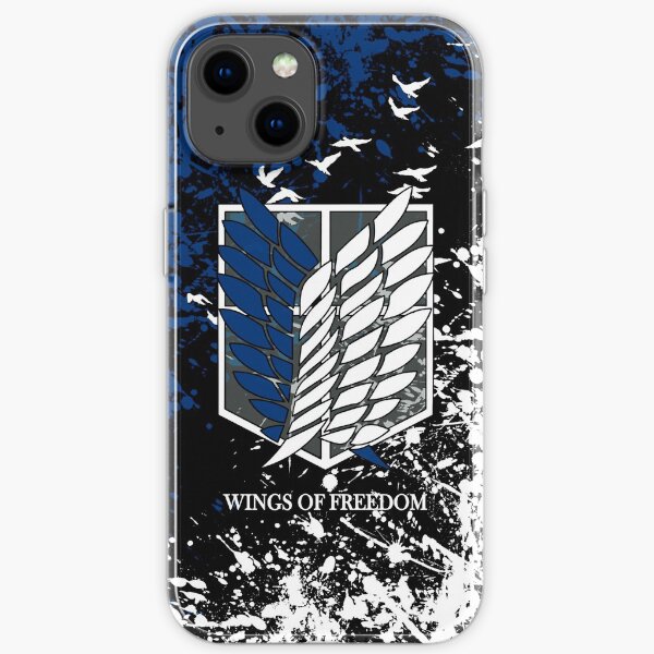 Ataque a los titanes Wings of Freedom Funda blanda para iPhone