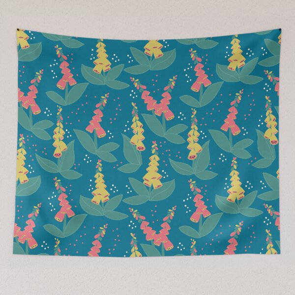 Item preview, Foxgloves in the garden designed and sold by Claire Wall Designs.