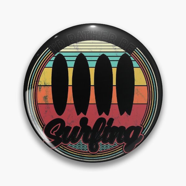Item preview, I'd Rather be Surfing. Retro Surfboards Longboards Surfer designed and sold by majuga.