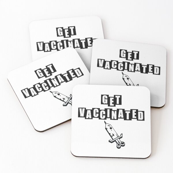 Item preview, Get vaccinated - White designed and sold by BusyMonkeys.