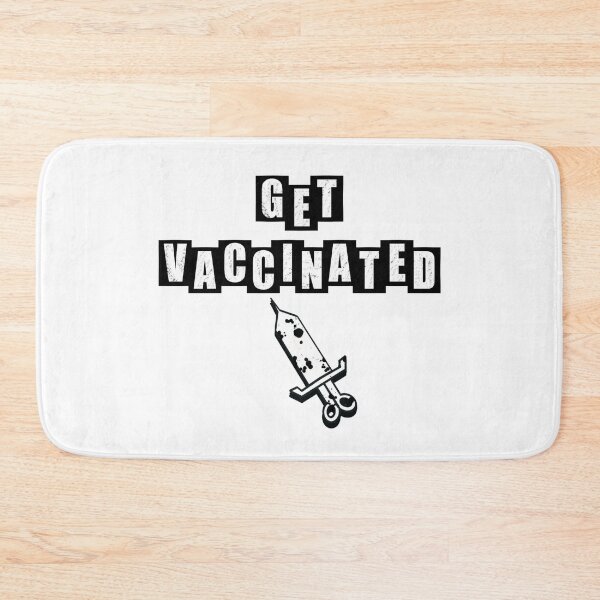 Item preview, Get vaccinated - White designed and sold by BusyMonkeys.