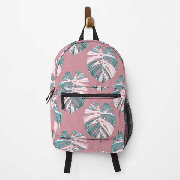 Item preview, Monstera deliciosa variegata leaf on rose designed and sold by Iker Paz Studio.
