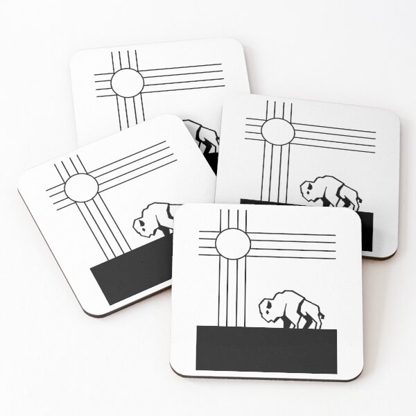Item preview, Bison Zia designed and sold by Broken Antler Designs .