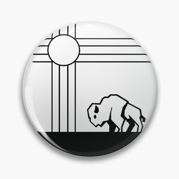 Item preview, Bison Zia designed and sold by Broken Antler Designs .