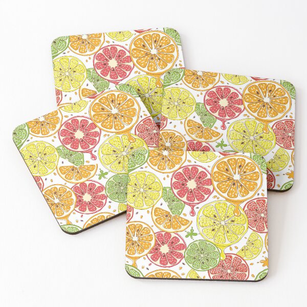 Item preview, Colorful Lemon Pieces Pattern designed and sold by Zetsmo.