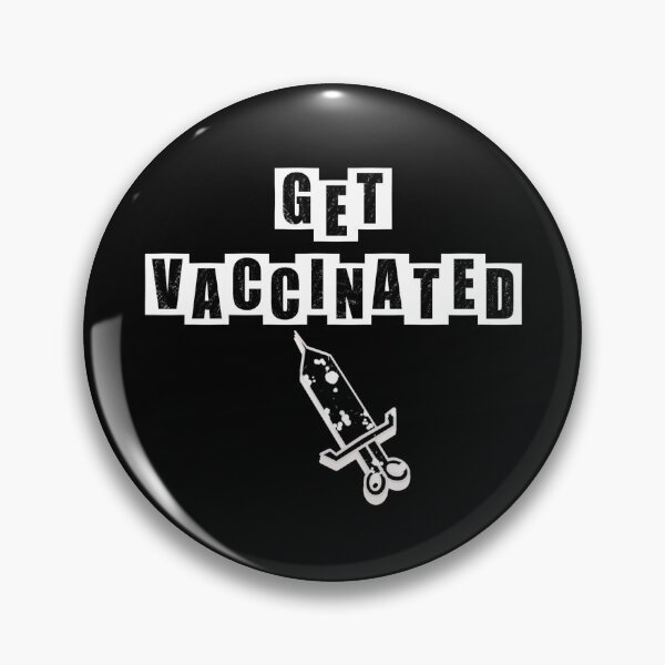 Item preview, Get vaccinated - Black designed and sold by BusyMonkeys.