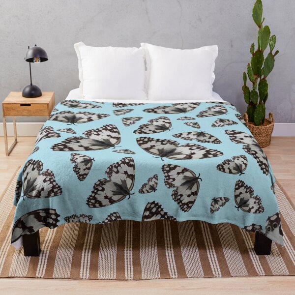 Item preview, Butterfly pattern. butterflies. blue. designed and sold by PrintedDreams.