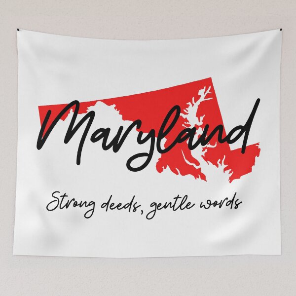 Item preview, Maryland State Motto Strong Deeds Gentle Words designed and sold by Danielle Slade.