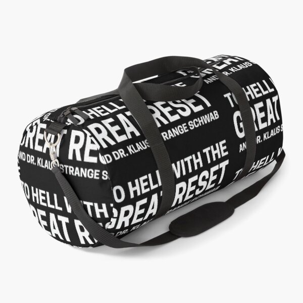 Item preview, to hell with the great reset and dr. klaus strange schwab on black designed and sold by deynaaz.