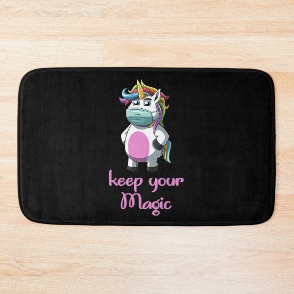 Item preview, Keep your magic - cute unicorn with face mask designed and sold by maddinstgt.