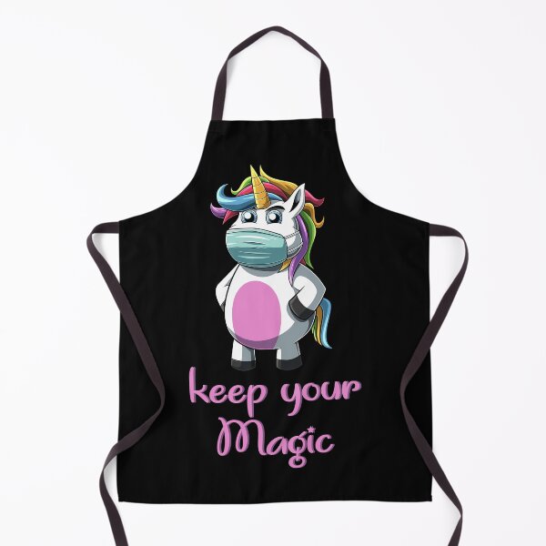 Item preview, Keep your magic - cute unicorn with face mask designed and sold by maddinstgt.