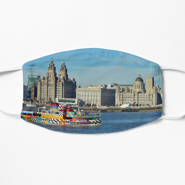 Liverpool Waterfront and Mersey Ferry Flat Mask