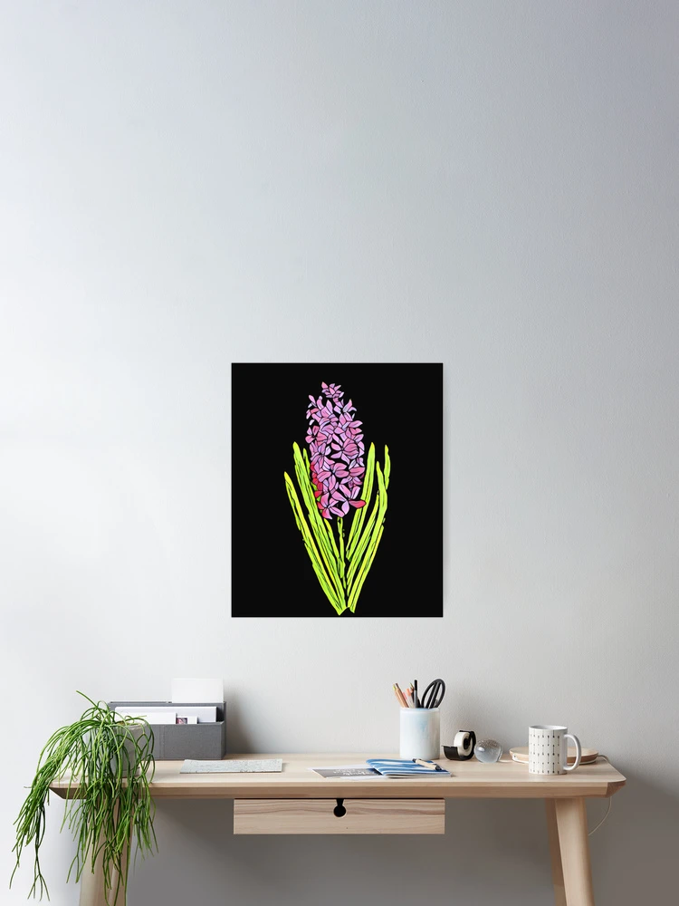 Thumbnail 2 of 3, Poster, Hyacinth Two designed and sold by DesignsofNote.