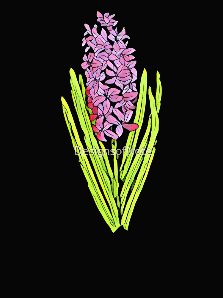 Thumbnail 4 of 4, Boxy T-Shirt, Hyacinth Two designed and sold by DesignsofNote.