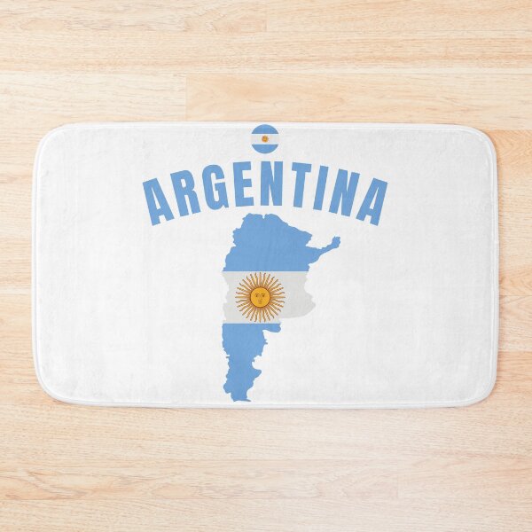 Artikelvorschau, Argentinische Nationalmannschaft Albiceleste Soccer Football Style Map entworfen und verkauft von Hoiho Adventure Shirts.