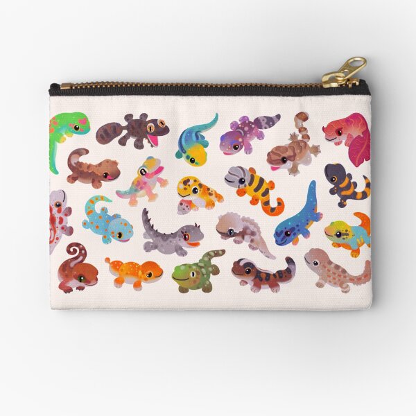 Gecko - bright Zipper Pouch