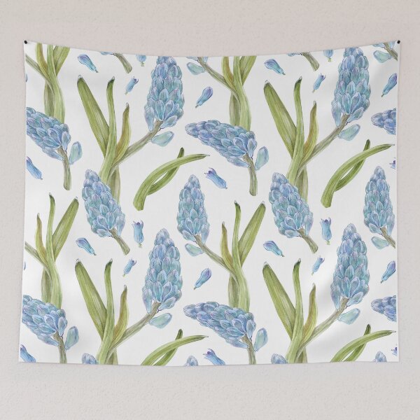 Item preview, Purple Hyacinth Flower Watercolor Seamless Pattern Gifts designed and sold by MiscelChr.