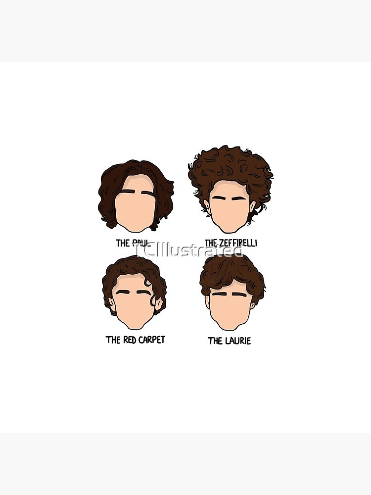 Timothée Chalamet Haircut Illustration, Dune, The French Dispatch