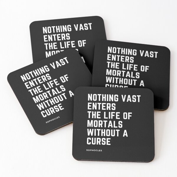 Item preview, Sophocles - Nothing Vast Enters The Life of Mortals Without A Curse designed and sold by PerivoliTees.
