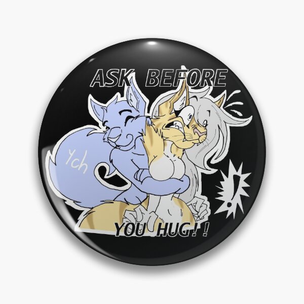 Item preview, Ask before you hug! designed and sold by ilizzdragoness.