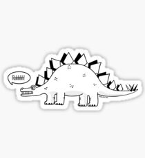 Cartoon Stegosaurus Sticker