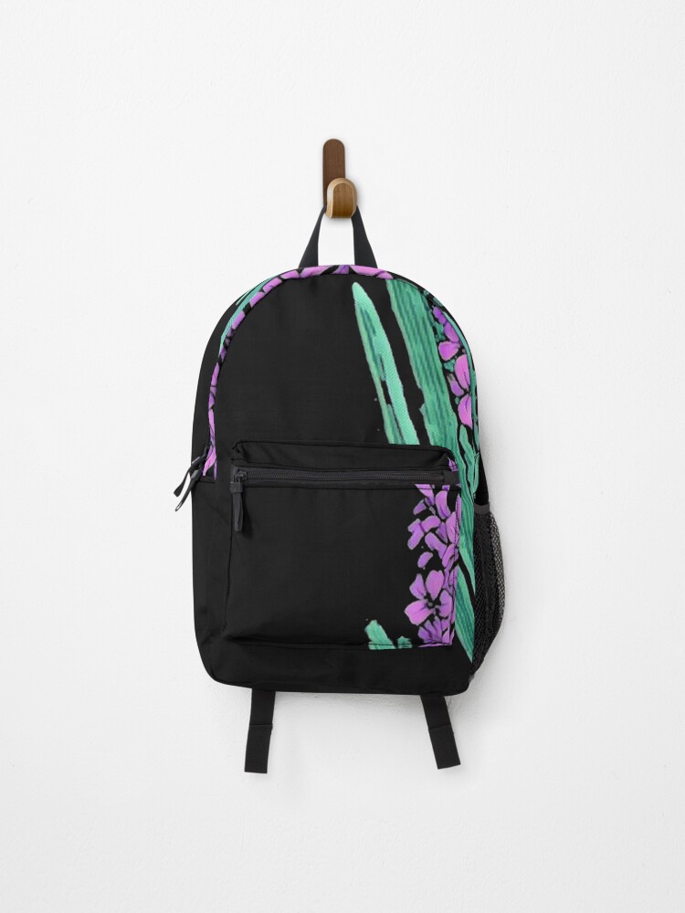 Thumbnail 1 of 3, Backpack, Pink/Purple Hyacinth (Hyacinth Eight) designed and sold by DesignsofNote.