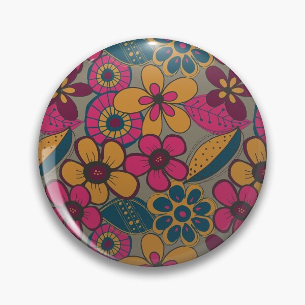 Artikelvorschau, Modernes kühnes Blumenmuster entworfen und verkauft von Claire Wall Designs.