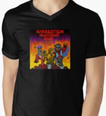 Fluss-unten-Albtraum-Band T-Shirt mit V-Ausschnitt