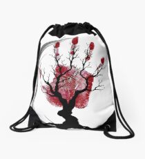 The Black Hand Drawstring Bag