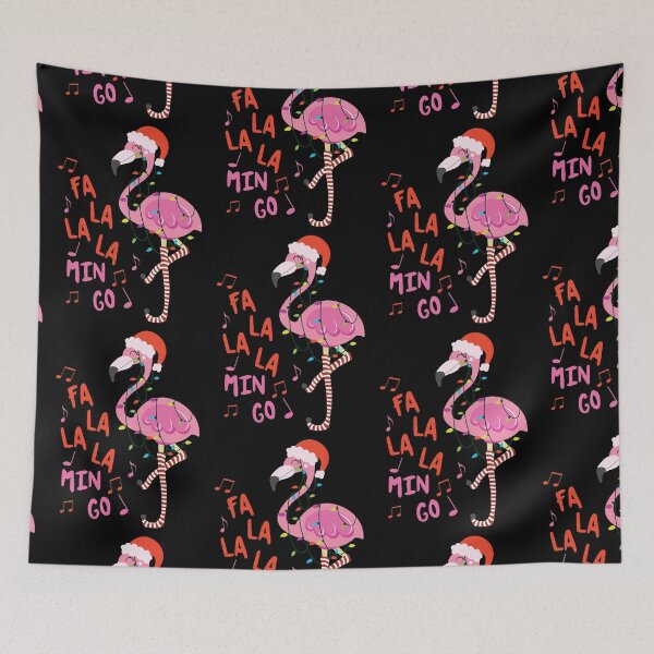 Item preview, Fa La La La mingo Flamingo for Christmas Xmas Gift designed and sold by chris-ellis-art.